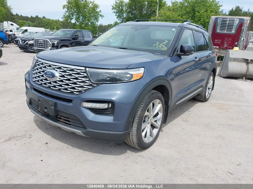 2021 Ford Explorer, Water, IAAI, VIN 1FM5K8HC4MGA89786 — photo 2
