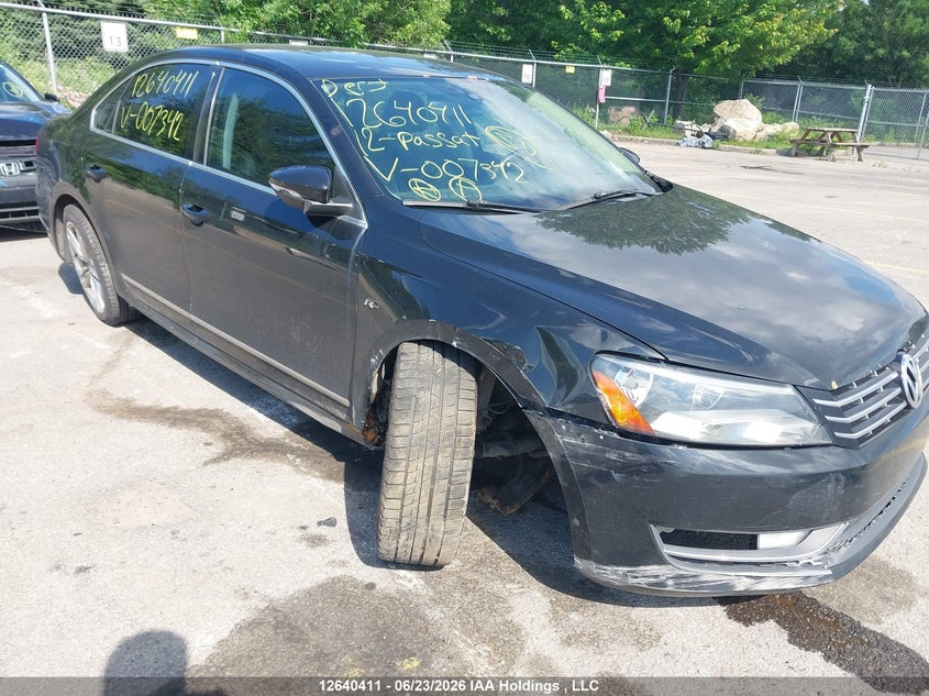 2012 VOLKSWAGEN PASSAT SEDAN 2.5L I-5 DOHC, VVT, 170HP