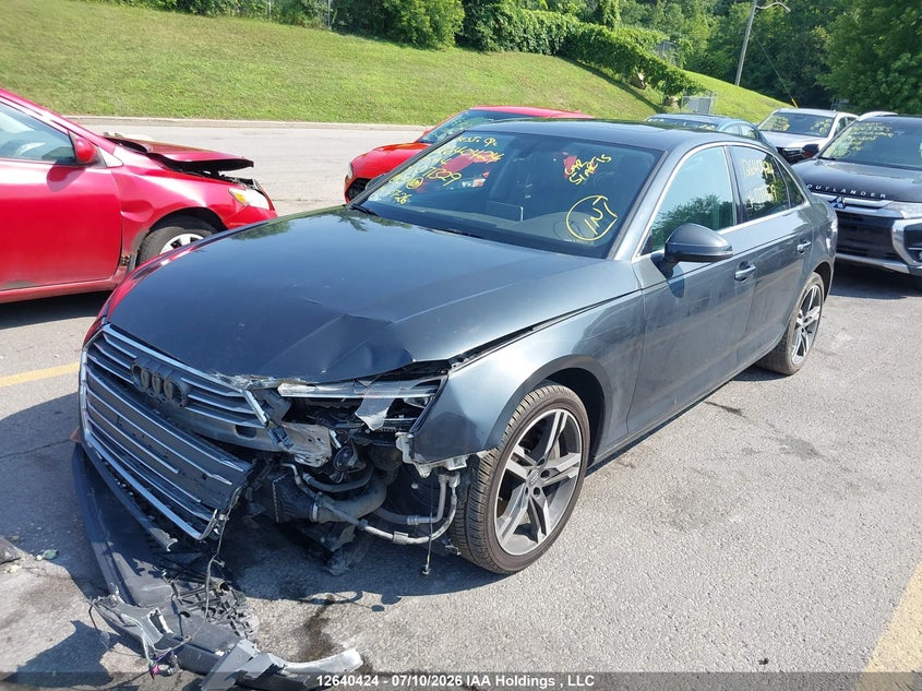 2017 Audi A4, Front, IAAI, VIN WAUCNAF41HN071329 — photo 2