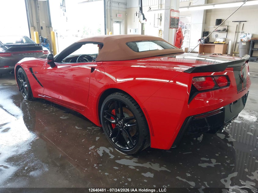 Vin: 1g1yf3d75f5124358, lot: 3041376, chevrolet corvette stingray 20153