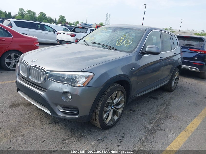 Vin: 5uxwx9c58h0t15592, lot: 3041380, bmw x3 xdrive28i 20172