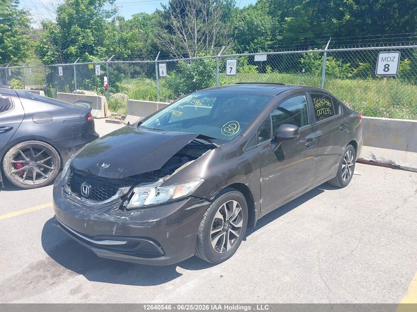 Vin: 2hgfb2f57dh009235, lot: 3041442, honda civic 20132
