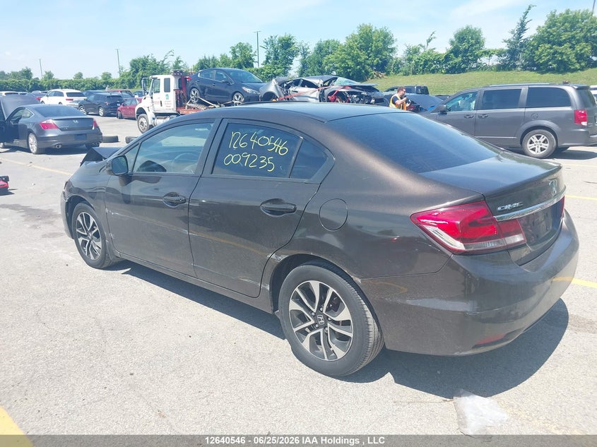 Vin: 2hgfb2f57dh009235, lot: 3041442, honda civic 20133