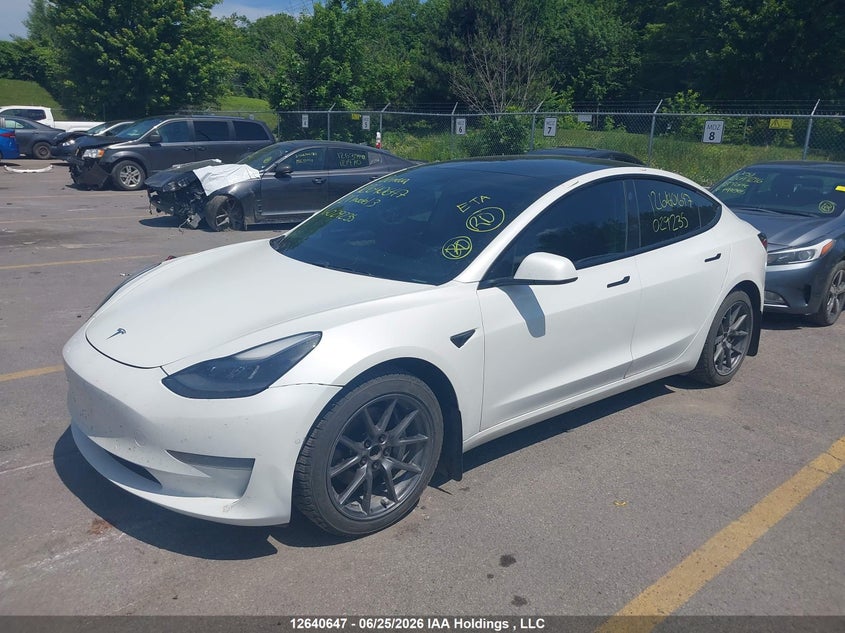 Vin: 5yj3e1ea9mf029235, lot: 3041547, tesla model 3 standard range/standard range plus 20212