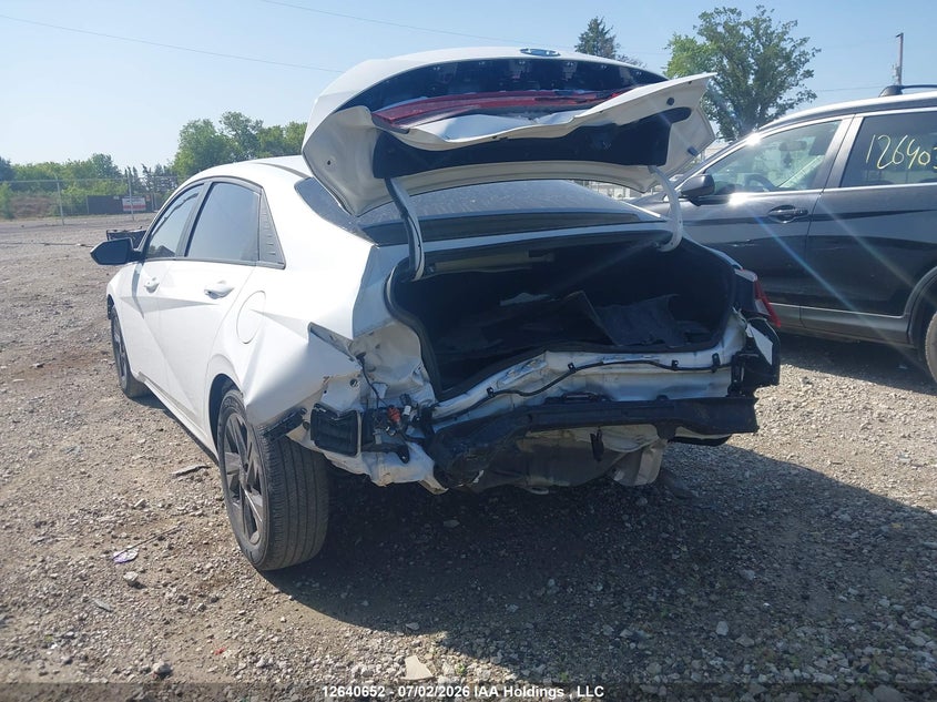 Vin: kmhlm4ag7nu215889, lot: 3041552, hyundai elantra preferred ivt 20223