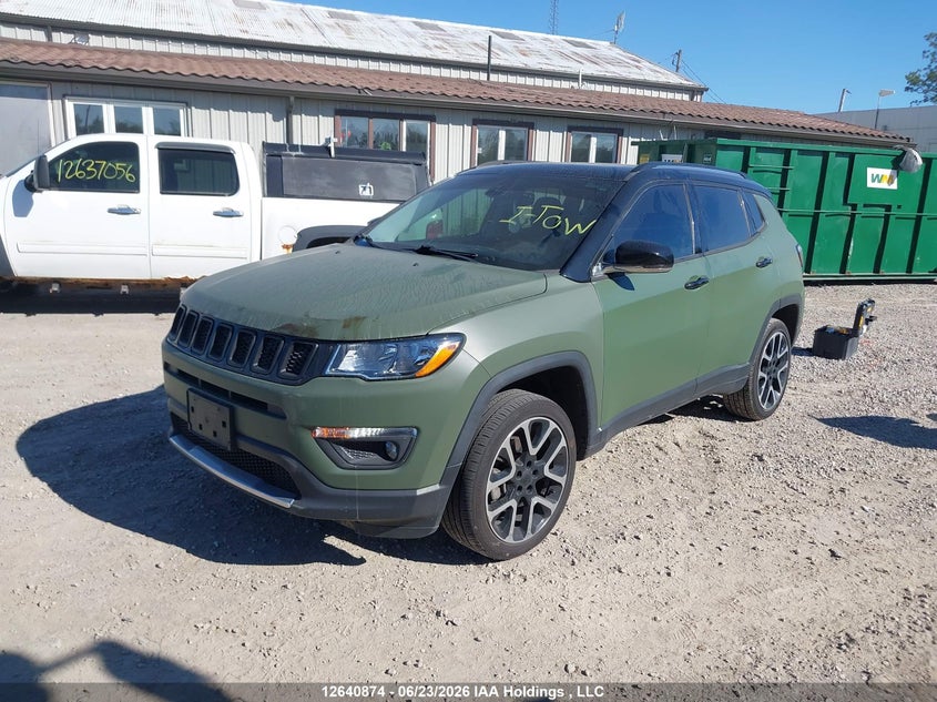 Vin: 3c4njdcb3jt364828, lot: 3041775, jeep compass limited 20182