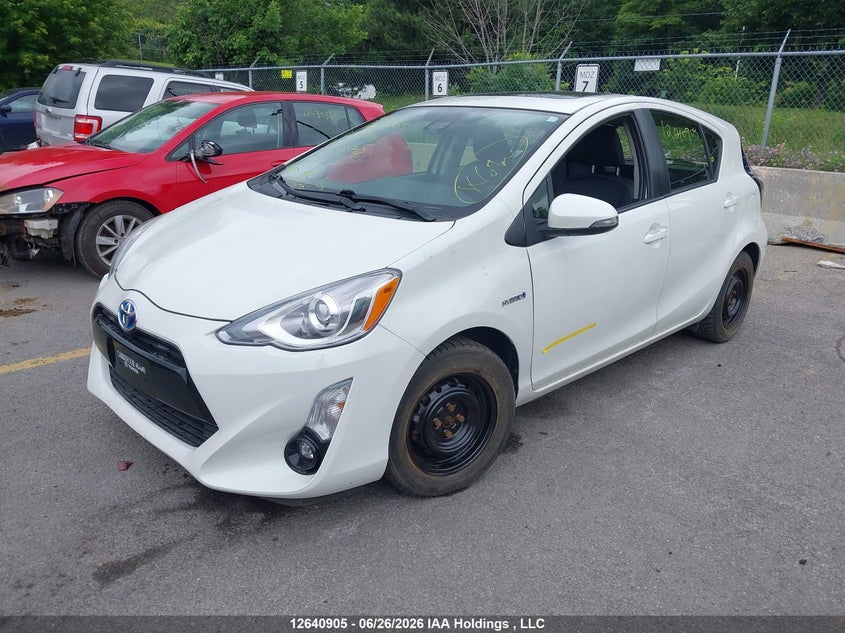Vin: jtdkdtb38g1138072, lot: 3041806, toyota prius c technology 20162