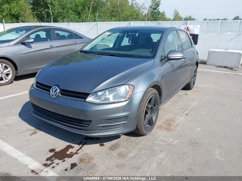 2016 Volkswagen Golf, Rear, IAAI, VIN 3VW117AU4GM016069 — photo 2