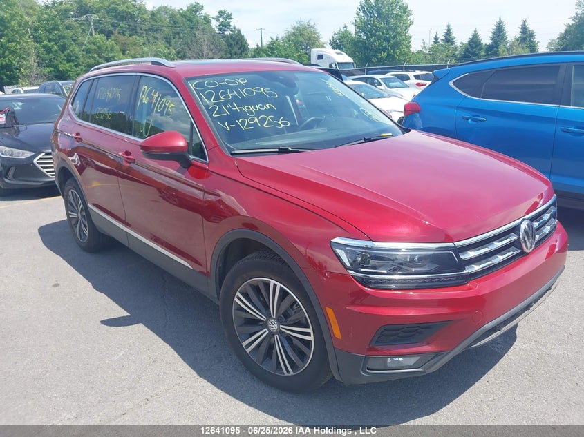 2021 Volkswagen Tiguan VIN 3VV4B7AX3MM129256 auction photo