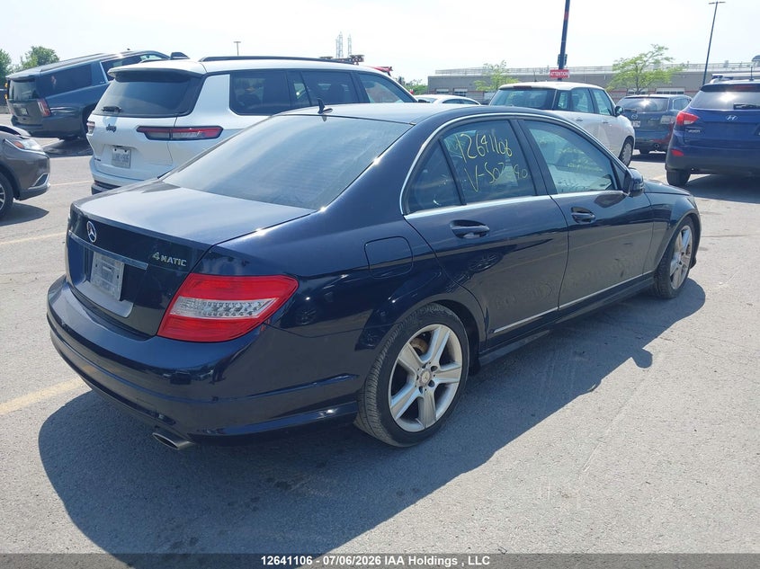 Vin: wddgf8bb7ba507040, lot: 3042007, mercedes-benz c 300 4matic 20114