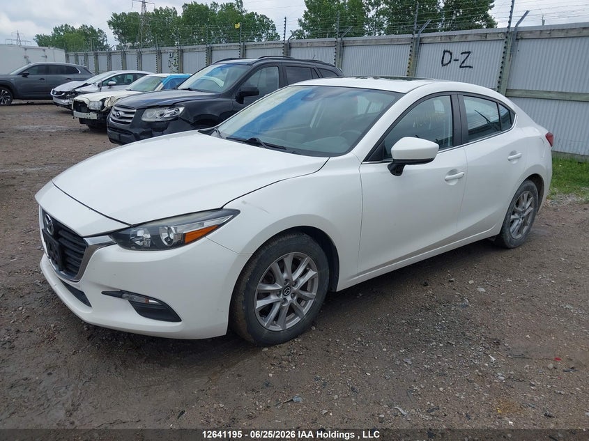 Vin: jm1bn1v75h1152500, lot: 3042119, mazda 3 touring 20172