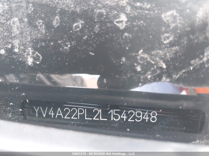 2020 Volvo Xc90 T6 Inscription VIN: YV4A22PL2L1542948 Lot: 12641218