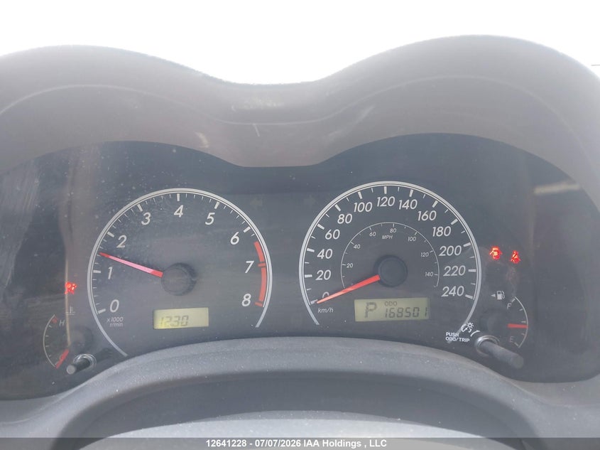 2009 TOYOTA COROLLA SEDAN 1.8L I-4 DOHC, VVT, 132HP