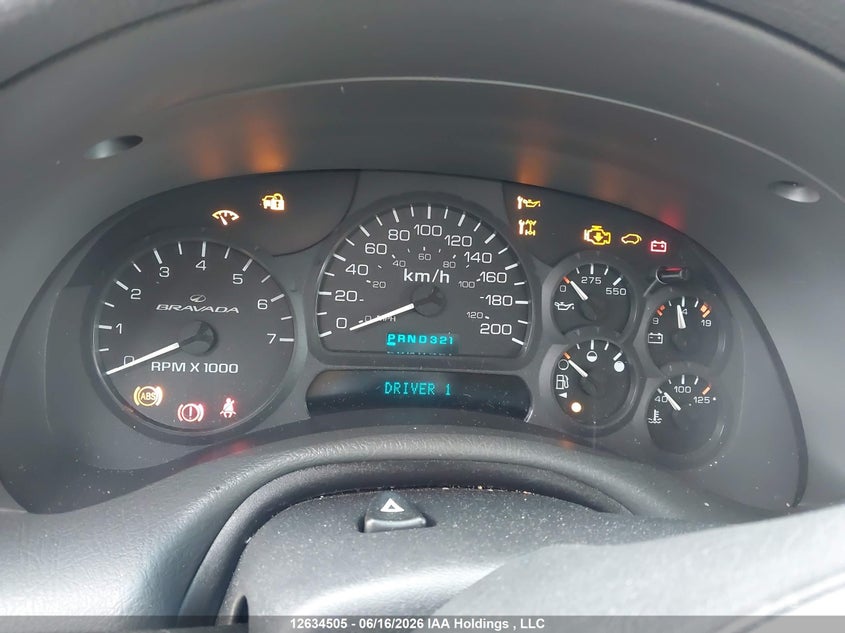 2004 Oldsmobile Bravada VIN: 1GHDT13SX42189188 Lot: 12634505X