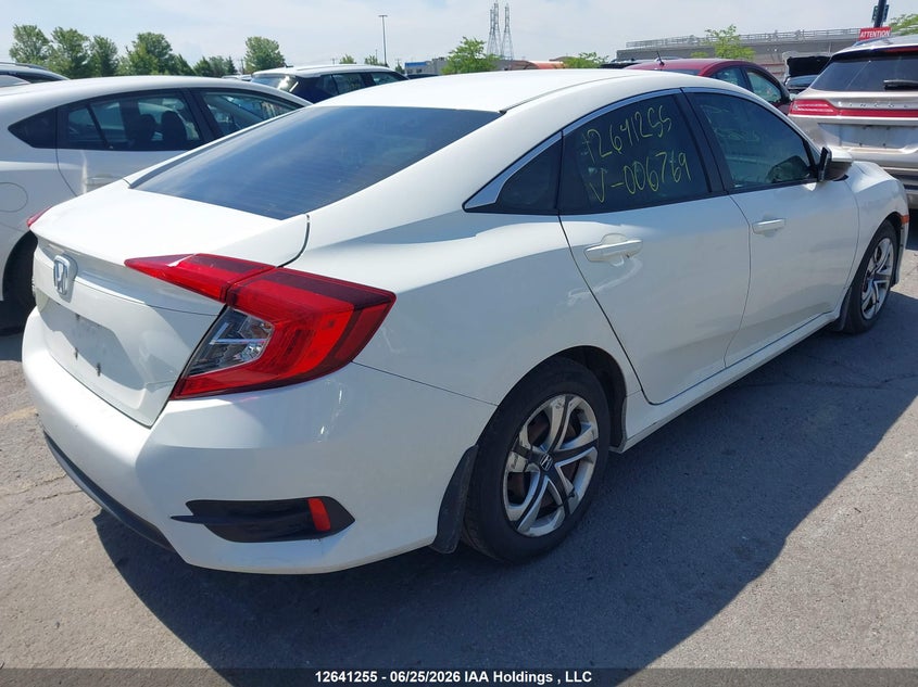 Vin: 2hgfc2f56jh006769, lot: 3042204, honda civic lx 20184