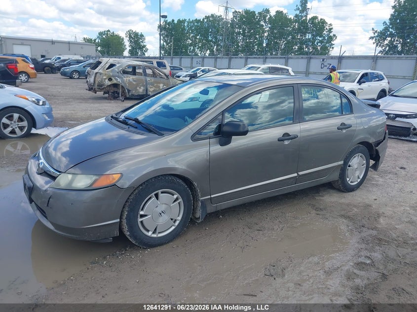 2008 Honda Civic, Удар ззаду, IAAI, VIN 2HGFA16408H116766 — фото 2