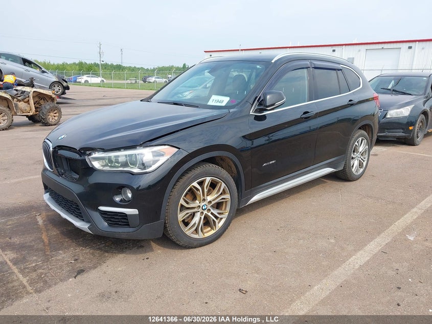 2017 BMW X1, Front, IAAI, VIN WBXHT3C34H5F78785 — photo 2