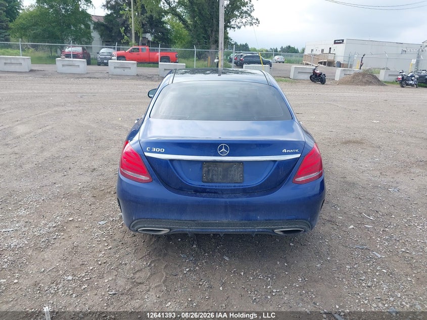 2017 Mercedes-Benz C 300 4Matic VIN: 55SWF4KB5HU186709 Lot: 12641393