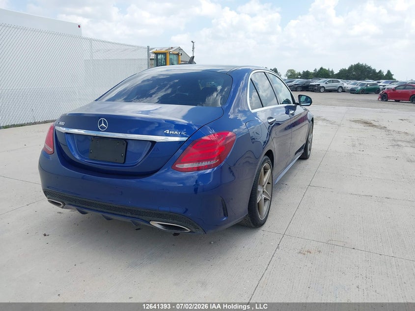 2017 Mercedes-Benz C 300 4Matic VIN: 55SWF4KB5HU186709 Lot: 12641393
