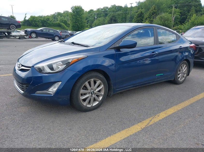 2015 Hyundai Elantra, Затопление, IAAI, VIN KMHDH4AE9FU419831 — фото 2