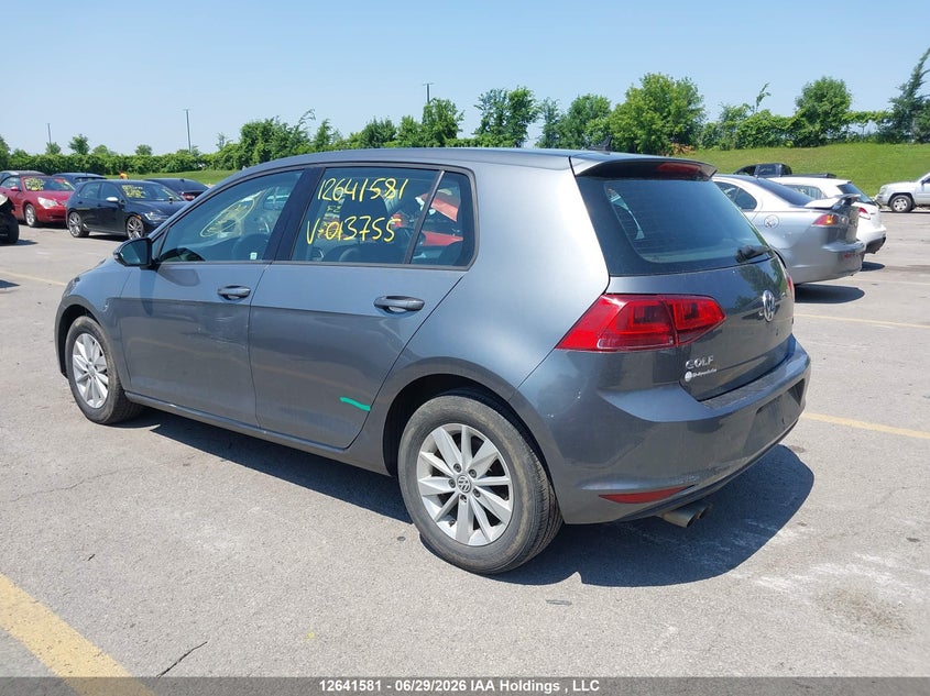 Vin: 3vw217au0gm013755, lot: 3042552, volkswagen golf 1.8 tsi comfortline/1.8 tsi highline/1.8 tsi trendline 20163