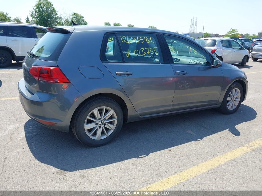Vin: 3vw217au0gm013755, lot: 3042552, volkswagen golf 1.8 tsi comfortline/1.8 tsi highline/1.8 tsi trendline 20164