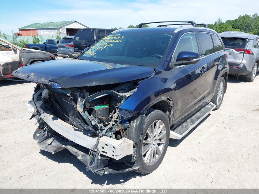 Vin: 5tdjkrfh6fs109522, lot: 3042560, toyota highlander xle 20152