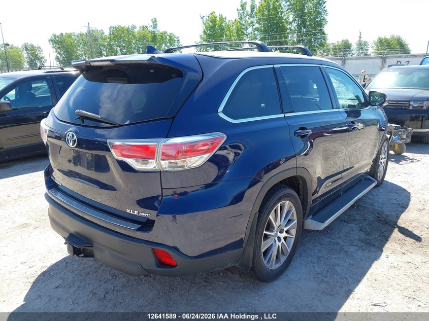 Vin: 5tdjkrfh6fs109522, lot: 3042560, toyota highlander xle 20154