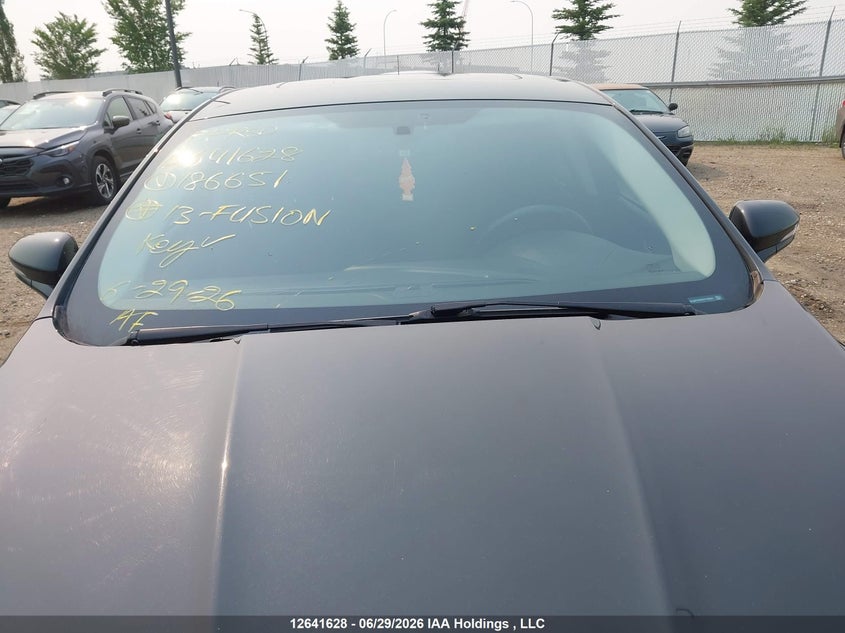 2013 Ford Fusion Se VIN: 3FA6P0H98DR186651 Lot: 12641628