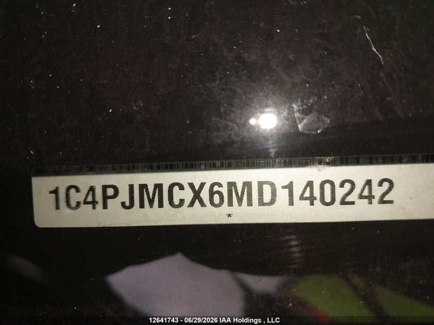 2021 Jeep Cherokee Latitude VIN: 1C4PJMCX6MD140242 Lot: 12641743