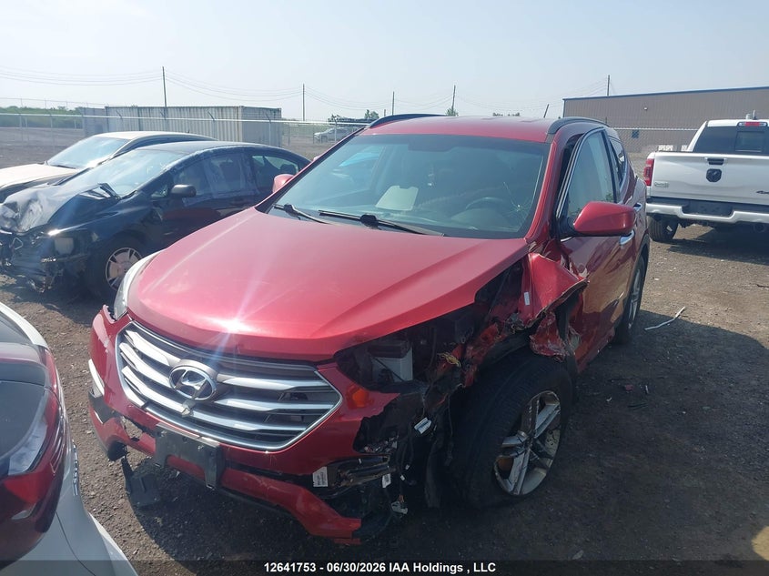 2018 Hyundai Santa Fe Sport 2.4 Base, Front, IAAI, VIN 5XYZT3LB7JG558310 — photo 2