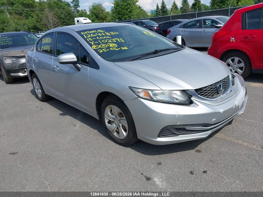 Vin: 19xfb2f55fe102395, lot: 3042805, honda civic ex 2015 img_1