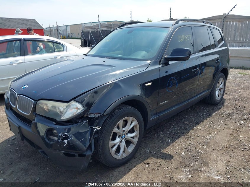 2010 BMW X3, Удар спереди, IAAI, VIN WBXPC7C43AWE53451 — фото 2