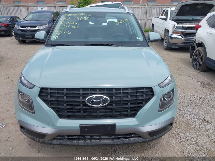 2026 Hyundai Venue Sel VIN: KMHRC8A31TU471766 Lot: 12641988