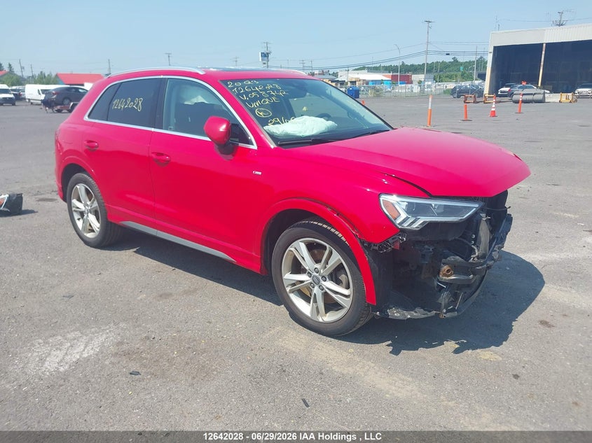 2020 AUDI Q3 SPORT UTILITY VEHICLE 2.0L I-4 DI, DOHC, VVT, TURBO, 228HP