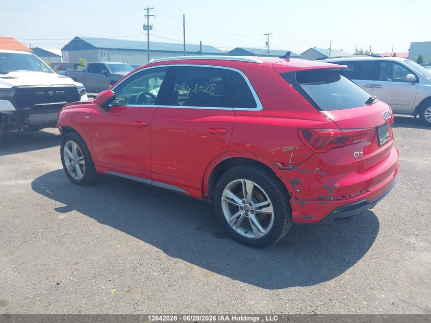 2020 AUDI Q3 SPORT UTILITY VEHICLE 2.0L I-4 DI, DOHC, VVT, TURBO, 228HP