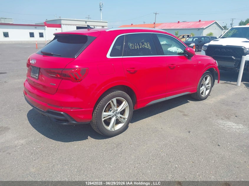 2020 AUDI Q3 SPORT UTILITY VEHICLE 2.0L I-4 DI, DOHC, VVT, TURBO, 228HP