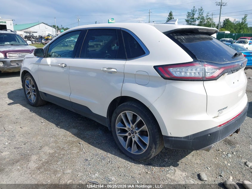 Vin: 2fmpk4k8xfbb74972, lot: 3043214, ford edge titanium 20153