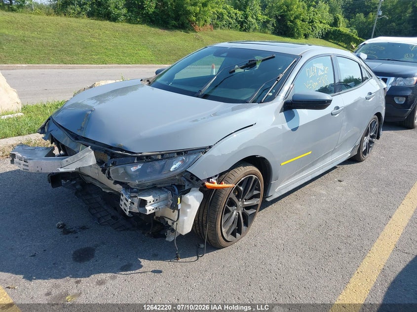 Vin: shhfk7h48mu300783, lot: 3043270, honda civic sport 20212