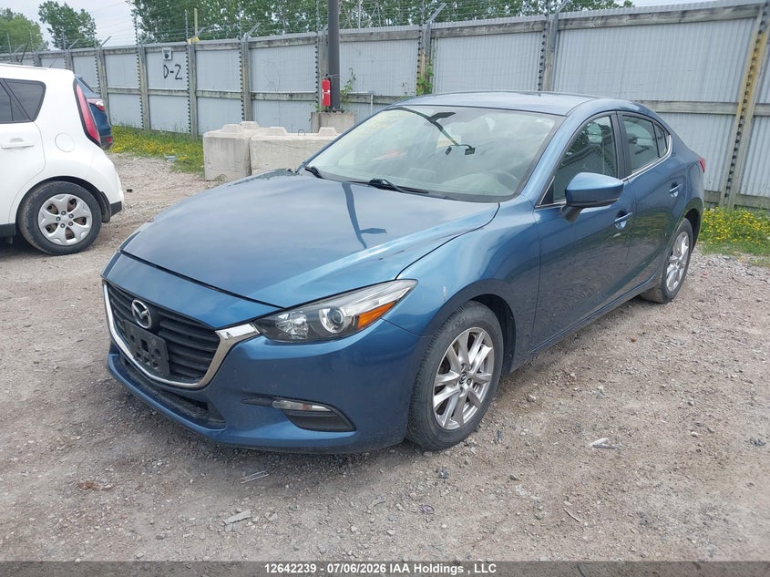 2017 Mazda 3, Удар спереди, IAAI, VIN JM1BN1V7XH1105334 — фото 2