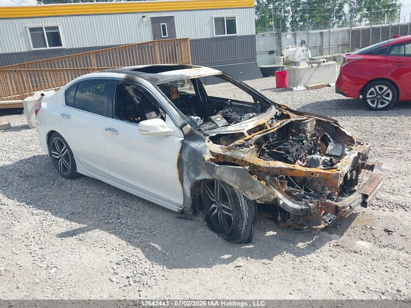2016 Honda Accord Sport, Пожар (мотор), IAAI, VIN 1HGCR2F6XGA806007
