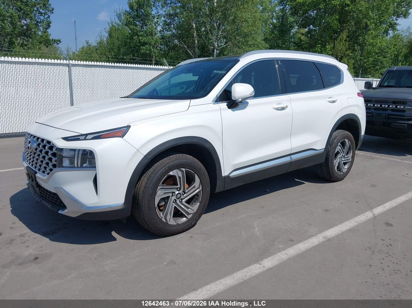 2022 Hyundai Santa Fe Preferred Awd With Trend Package, Front, IAAI, VIN 5NMS3DAJ0NH384254 — photo 2
