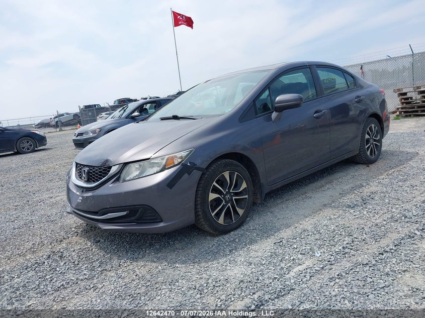 2014 Honda Civic, Front, IAAI, VIN 2HGFB2F56EH004285 — photo 2