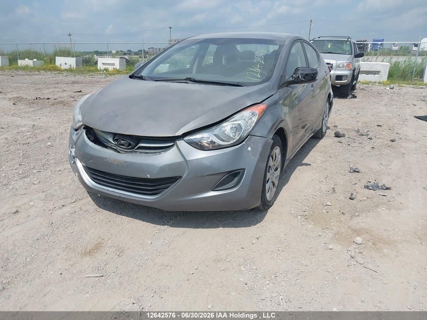 2012 Hyundai Elantra, Rear, IAAI, VIN 5NPDH4AE9CH122682 — photo 2