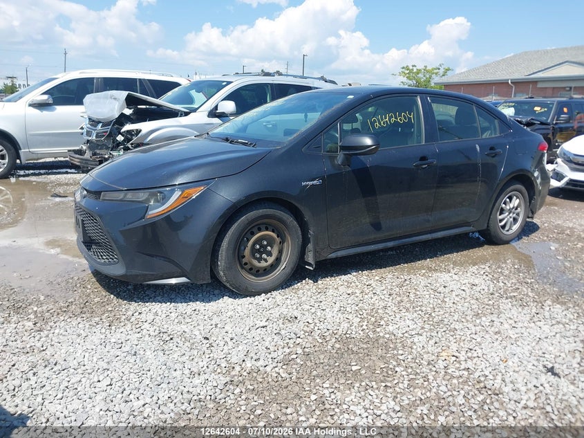 Vin: jtdbamde1mj033334, lot: 3043683, toyota corolla hybrid base w/li battery 20212