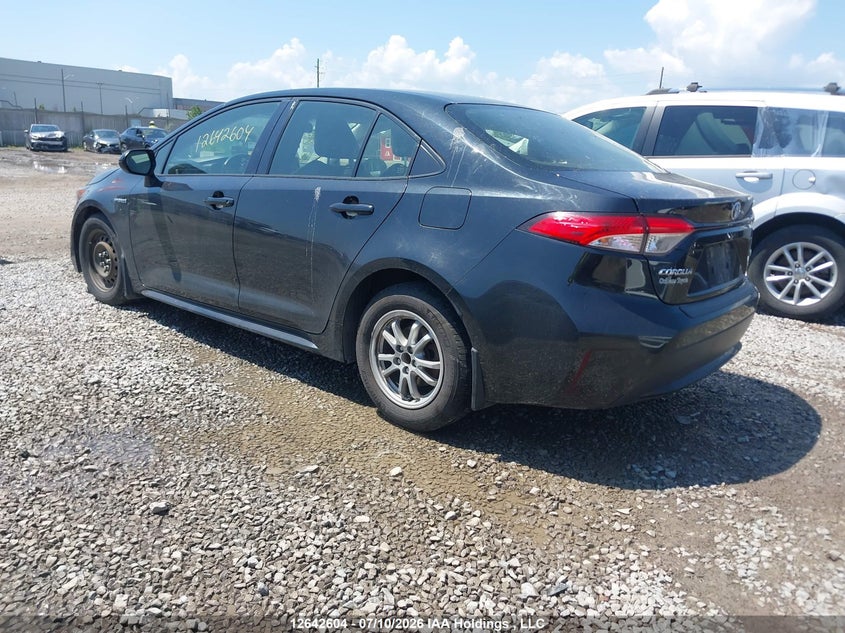 Vin: jtdbamde1mj033334, lot: 3043683, toyota corolla hybrid base w/li battery 20213