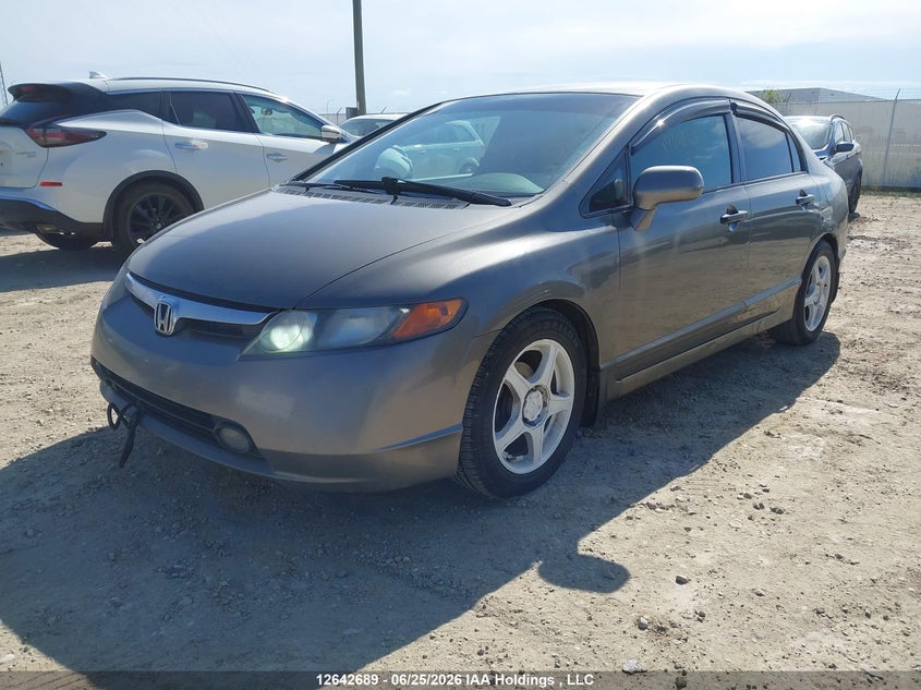 2008 Honda Civic, Rear, IAAI, VIN 2HGFA16488H117969 — photo 2