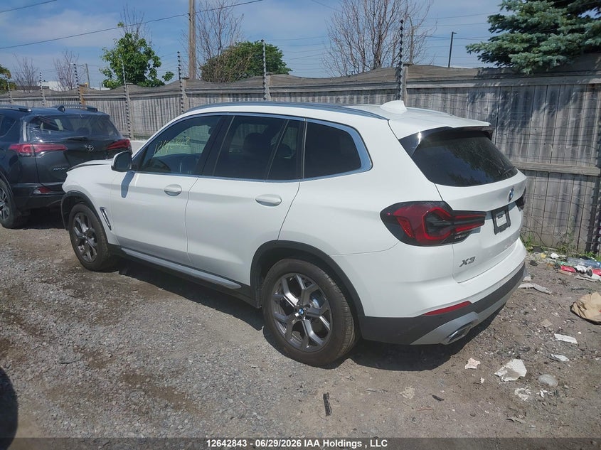 2022 BMW X3 SPORT UTILITY VEHICLE 2.0L I-4 DI, DOHC, VVT, TURBO, 248HP