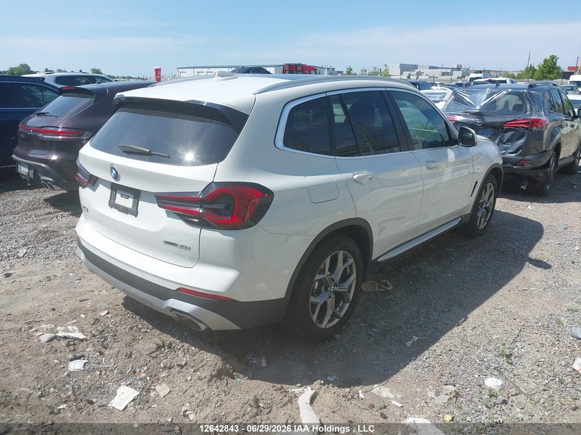 2022 BMW X3 SPORT UTILITY VEHICLE 2.0L I-4 DI, DOHC, VVT, TURBO, 248HP