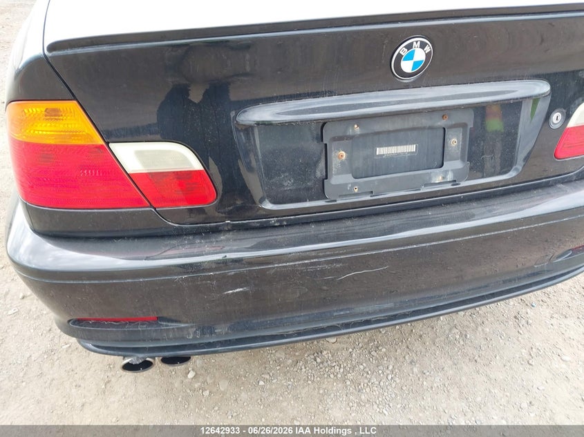 2000 BMW 3ER COUPE 2.5L I-6 DOHC, VVT, 170HP